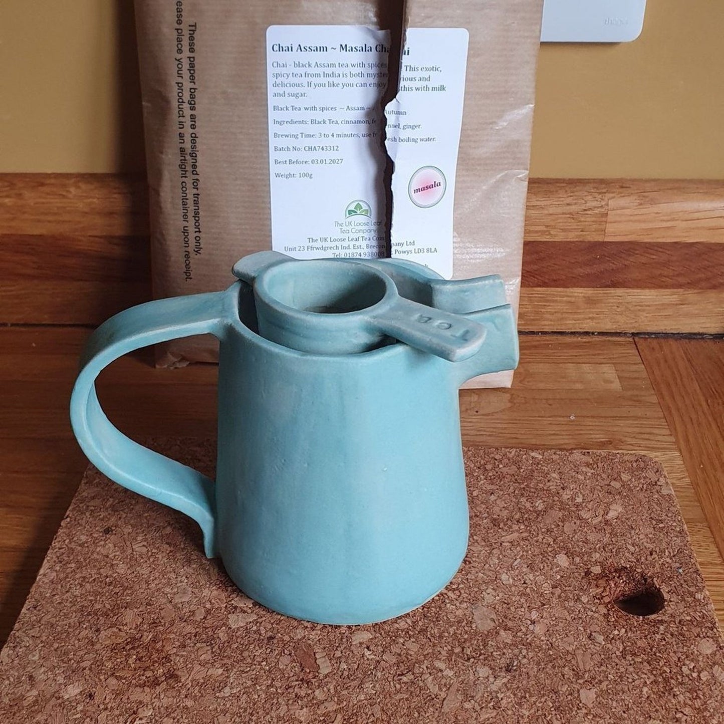 Handmade stoneware tea infuser _image