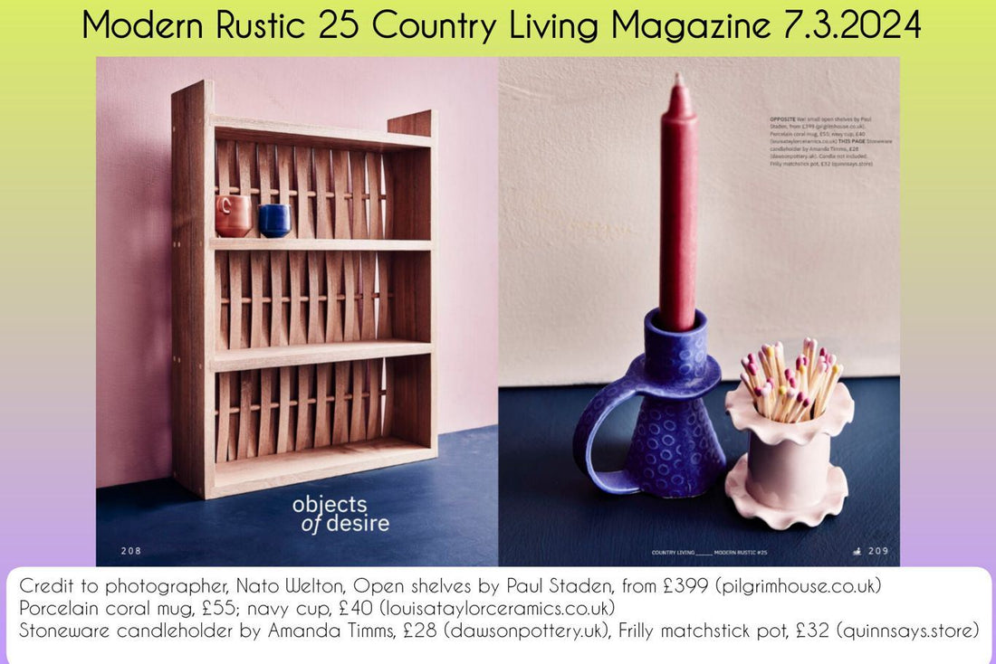 The Modern Rustic Magazine 25 Features my Candle Holders
