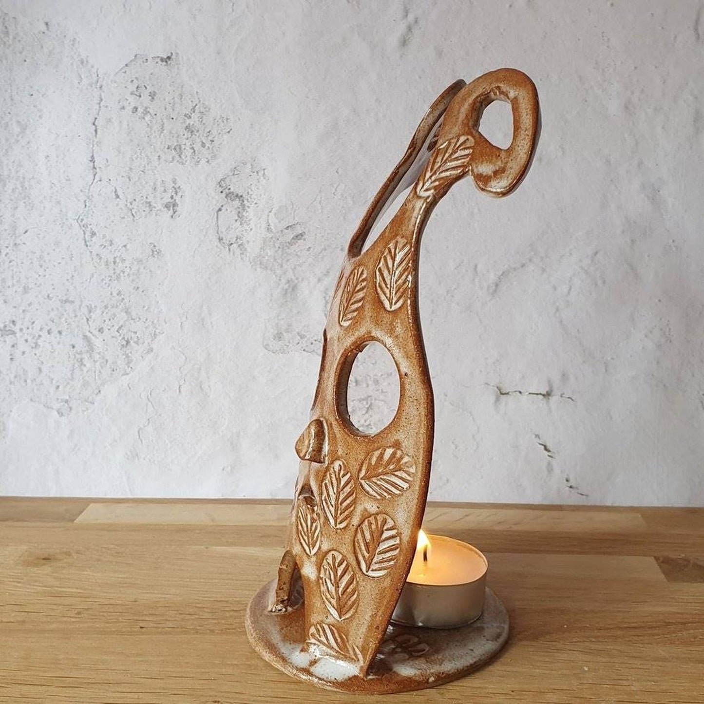 Ceramic forest creature sculpture ornament/ candle holder _image