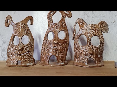 Three handmade forest creature ornaments video