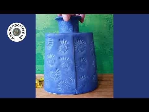Handmade pottery bottle 
