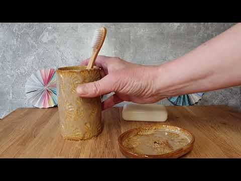 Pottery toothbrush holders video 